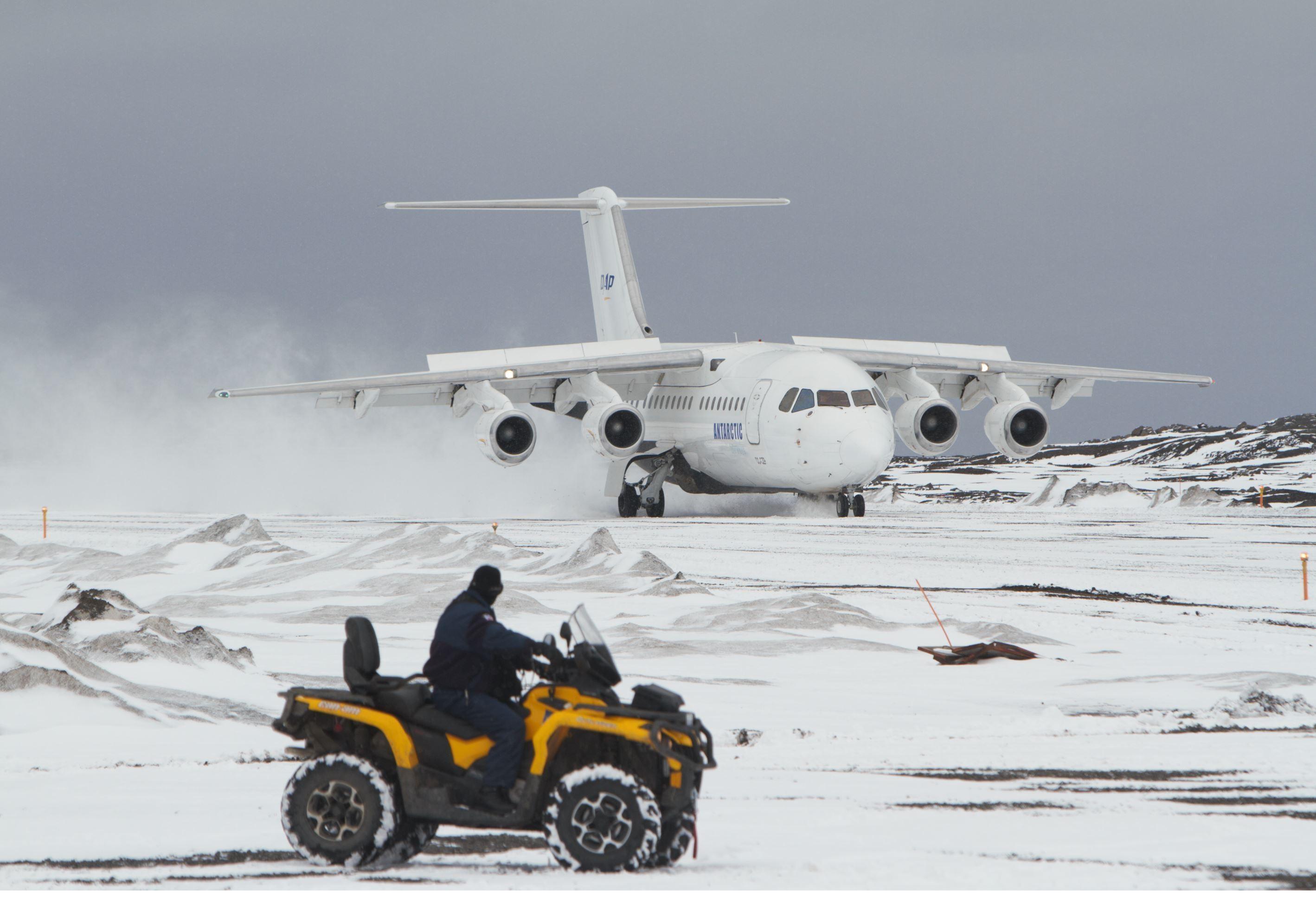 Airplane in Antarctica