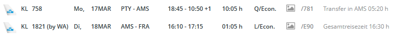 Possible return flight to Panama group 17.03.25/XNUMX/XNUMX