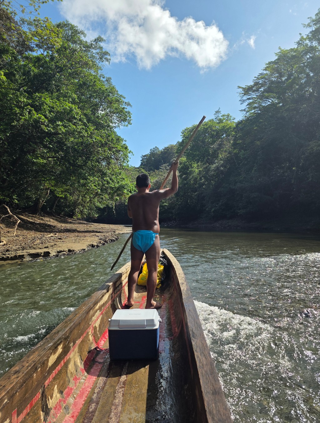 Auf dem Rio Chagra Dschungel Panama