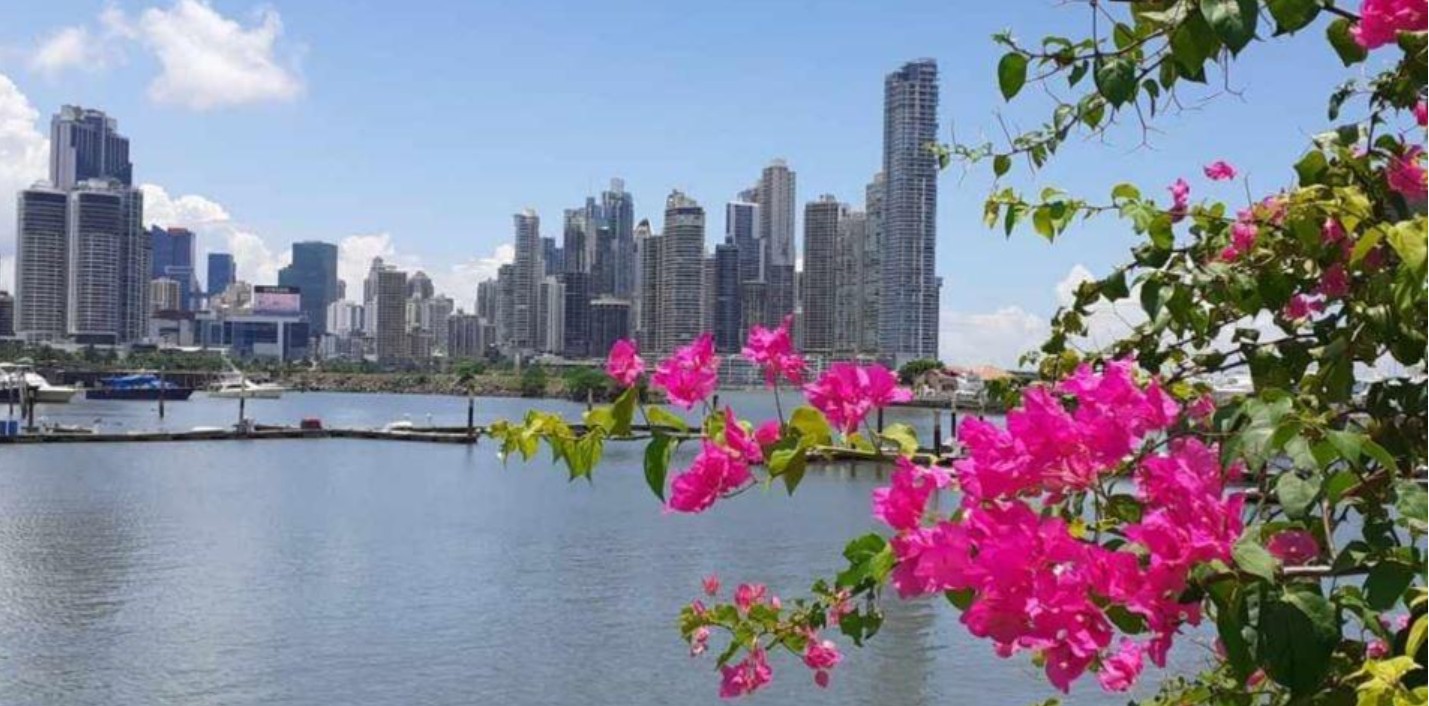 Blick auf moderen Part von Panama City