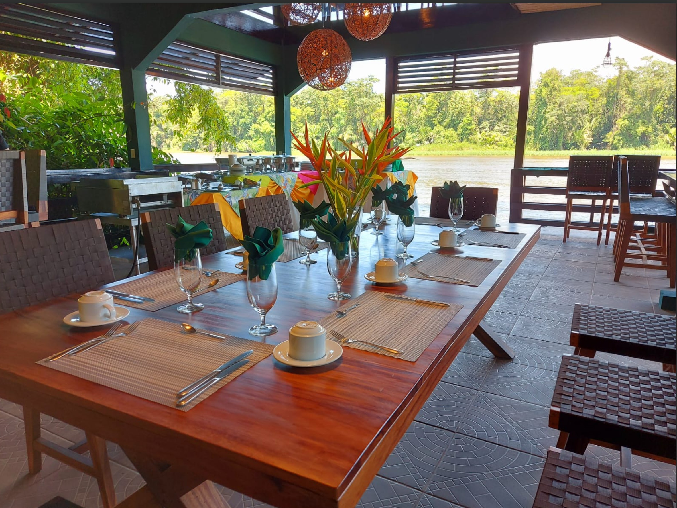 Everygreen Lodge Essensbereich