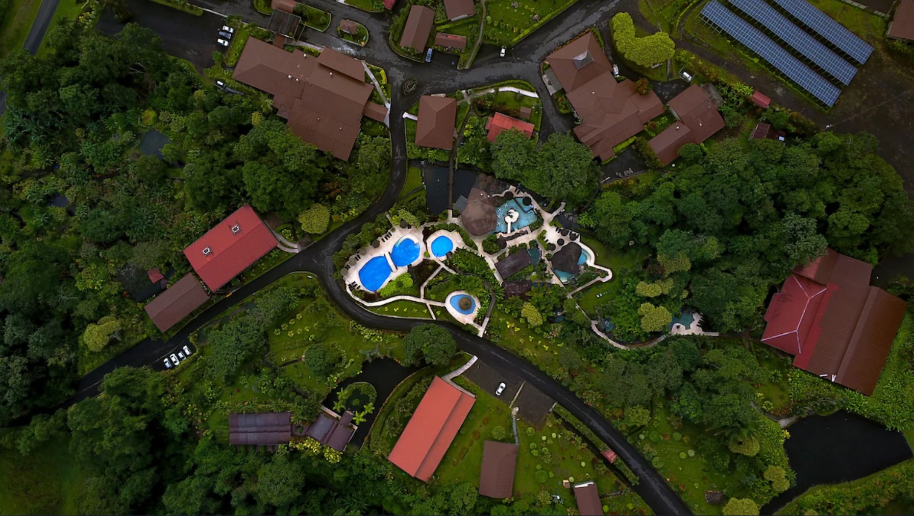 Hotel Los Lagos SPA und Resort El Arenal Drohnenaufnahme