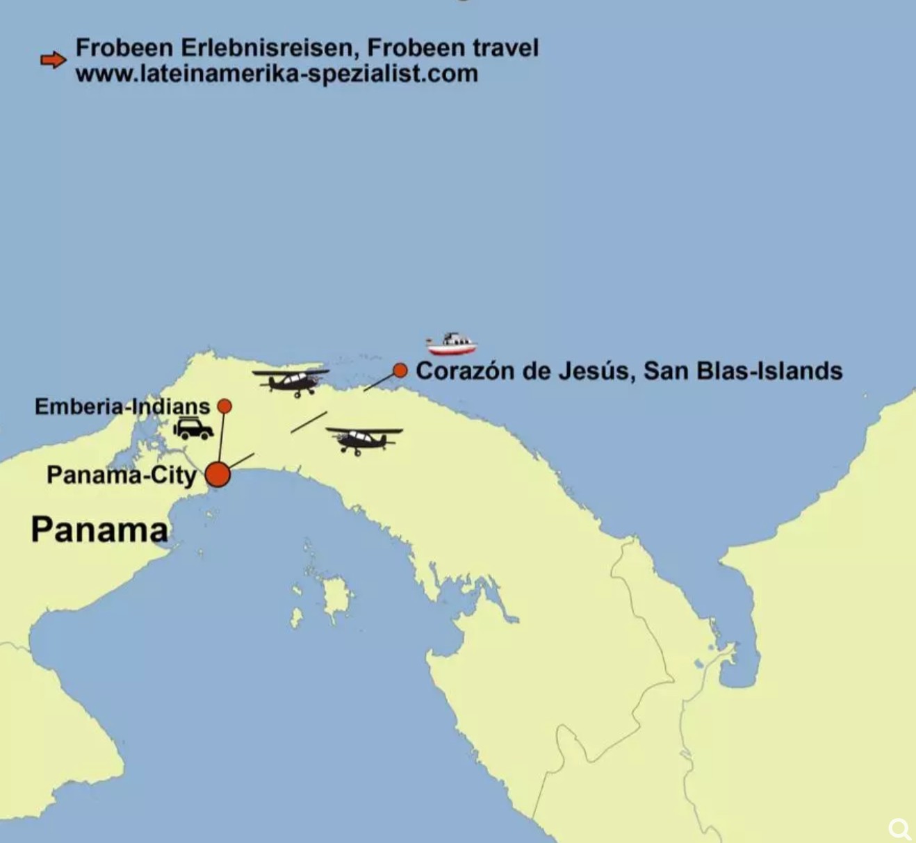 Panama Landkarte