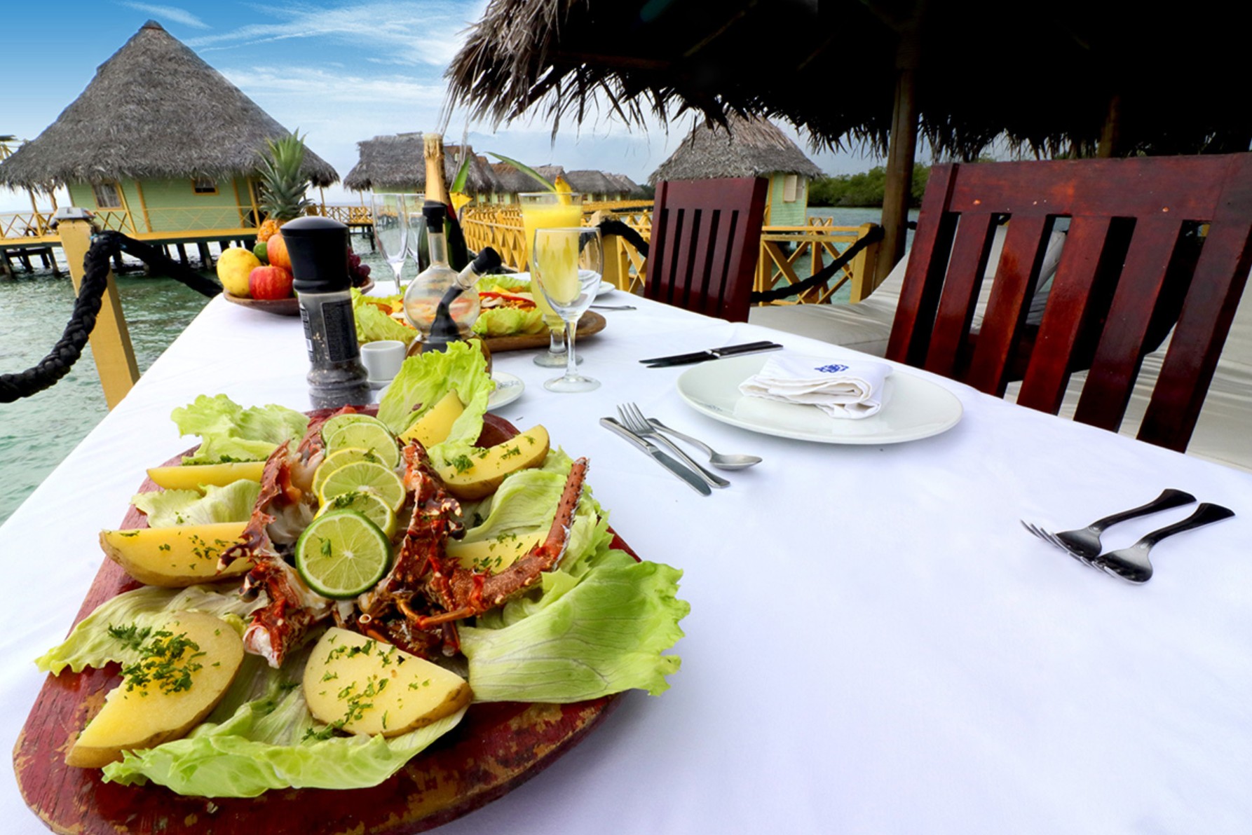 Punta Caracol 1 Essen draussen 1