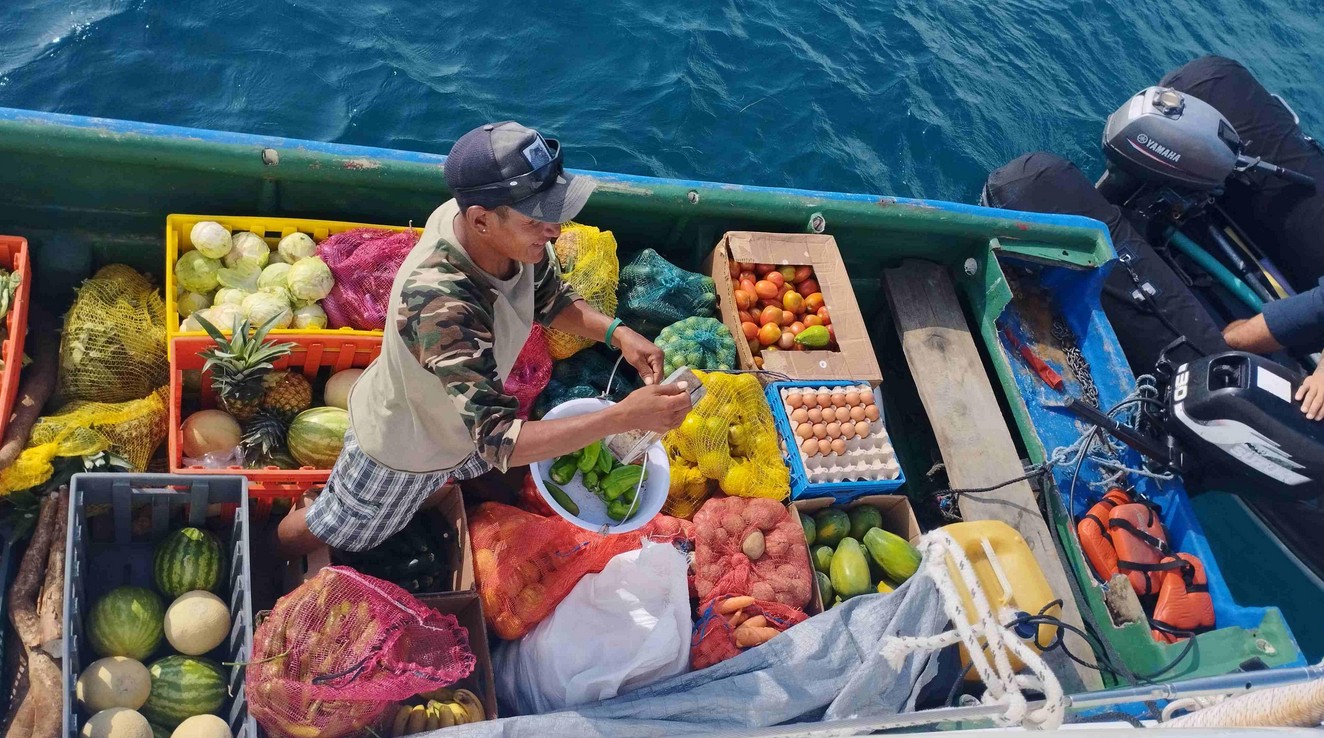 San Blas Katamaran Proviantanlieferung