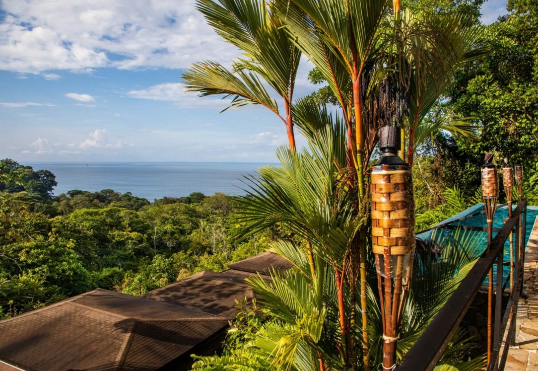 Tiki Villas Rainforest Lodge Aussicht aufs Meer