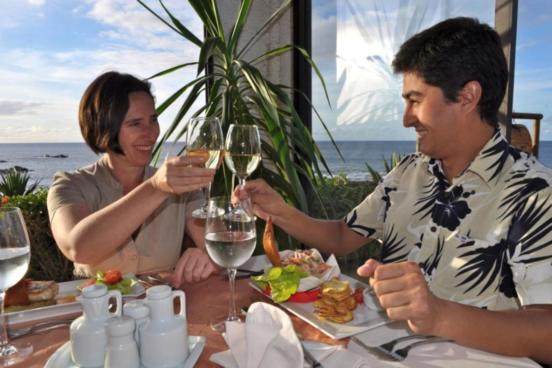 Food at the Hotel Tahatai Chile tours, Easter Island