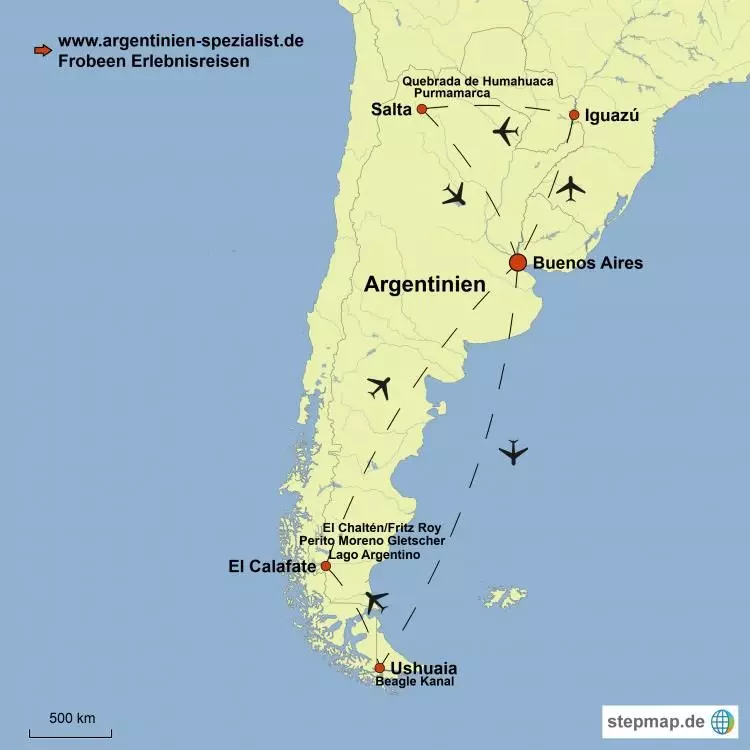 stepmap map argentina intensive 1800506