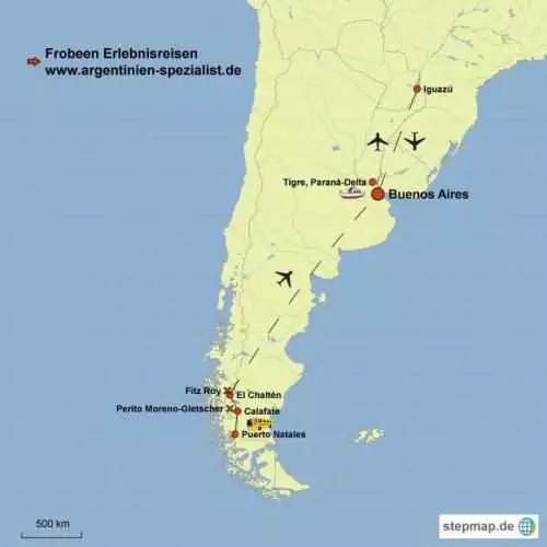 stepmap karte patagonien iguazu buenos aires 1267007 2