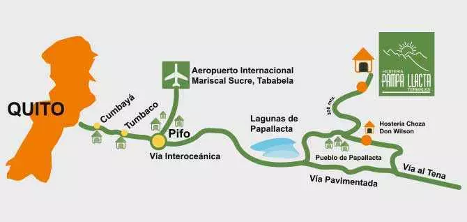 Mapa Termas De Papallacta