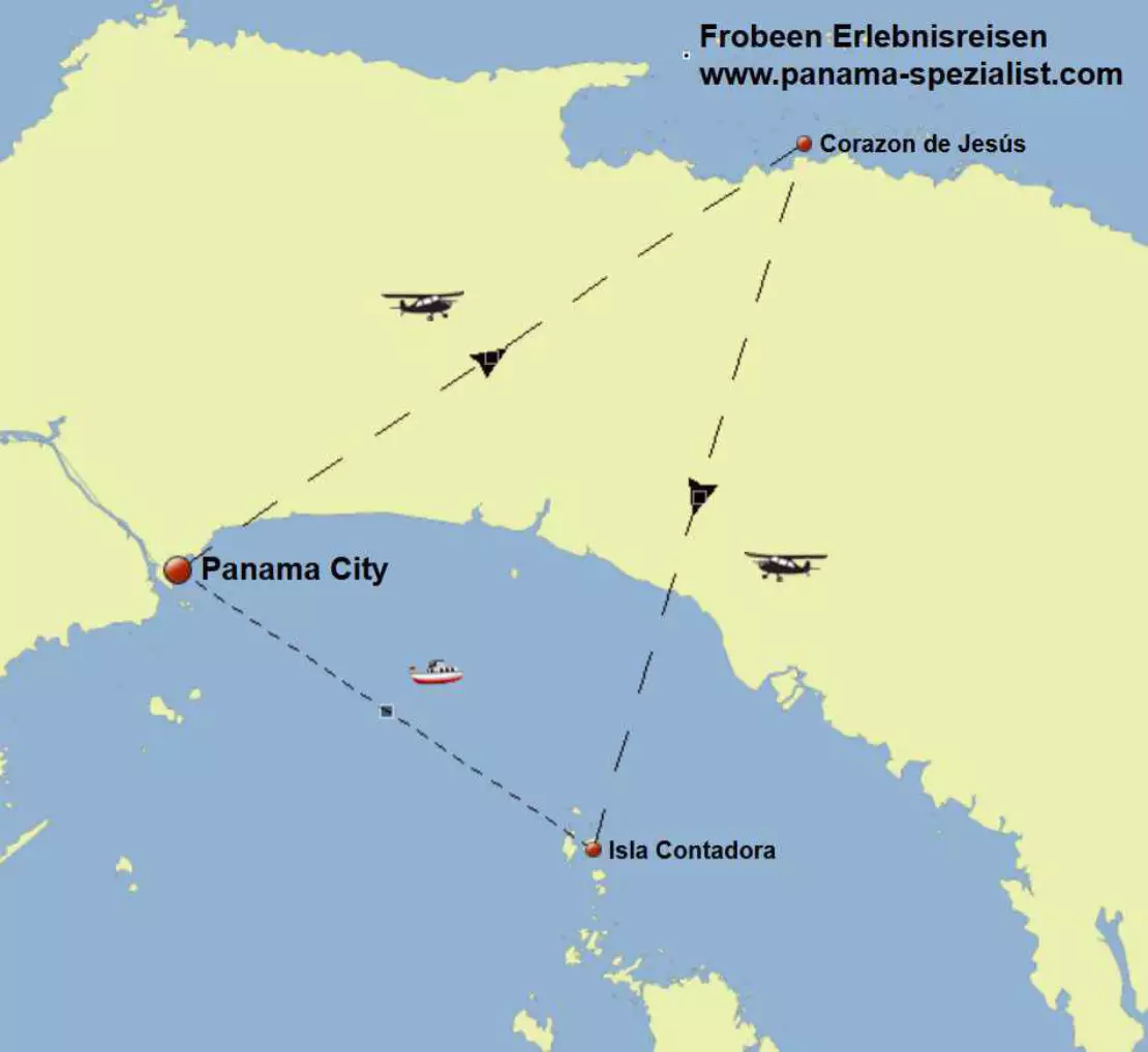 Mapa de Panamá