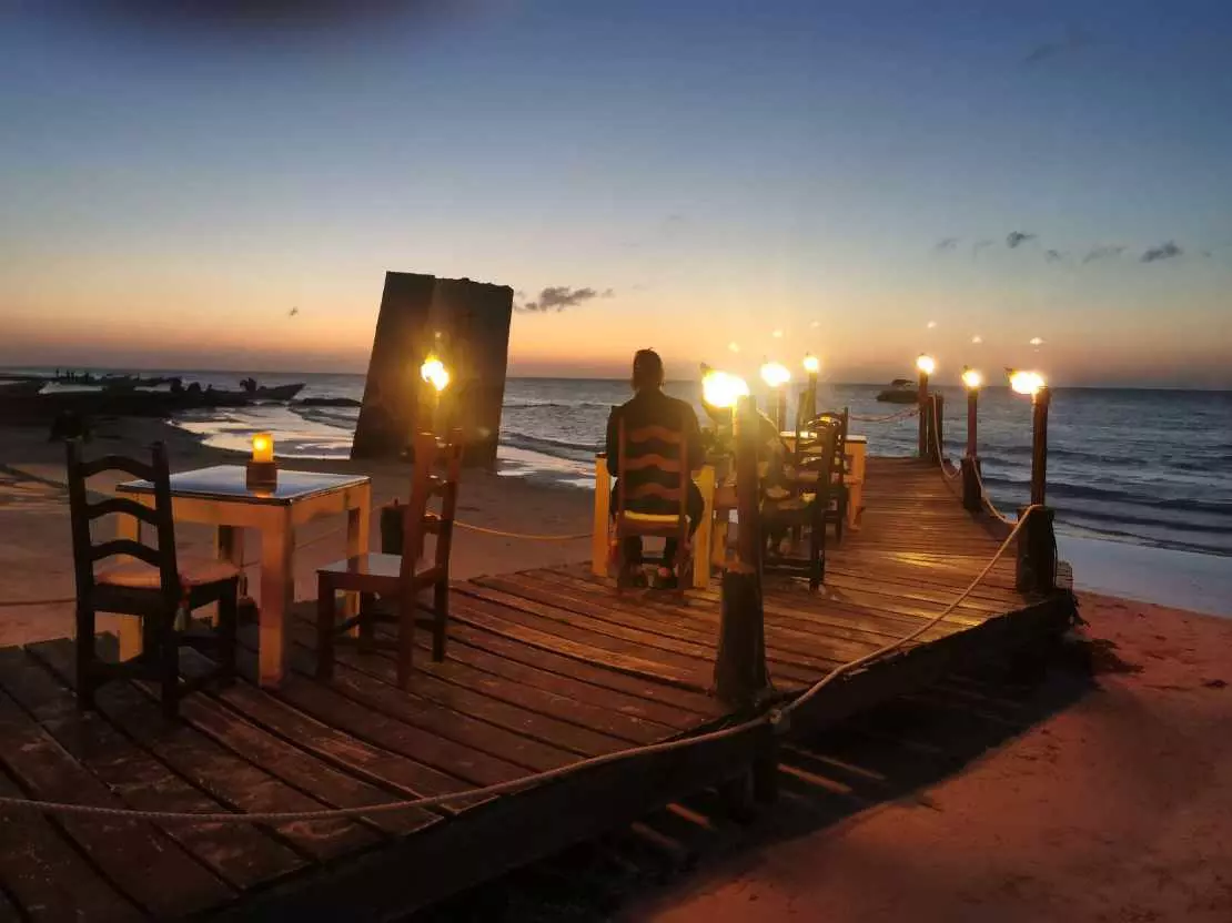 Mexiko Holbox by night
