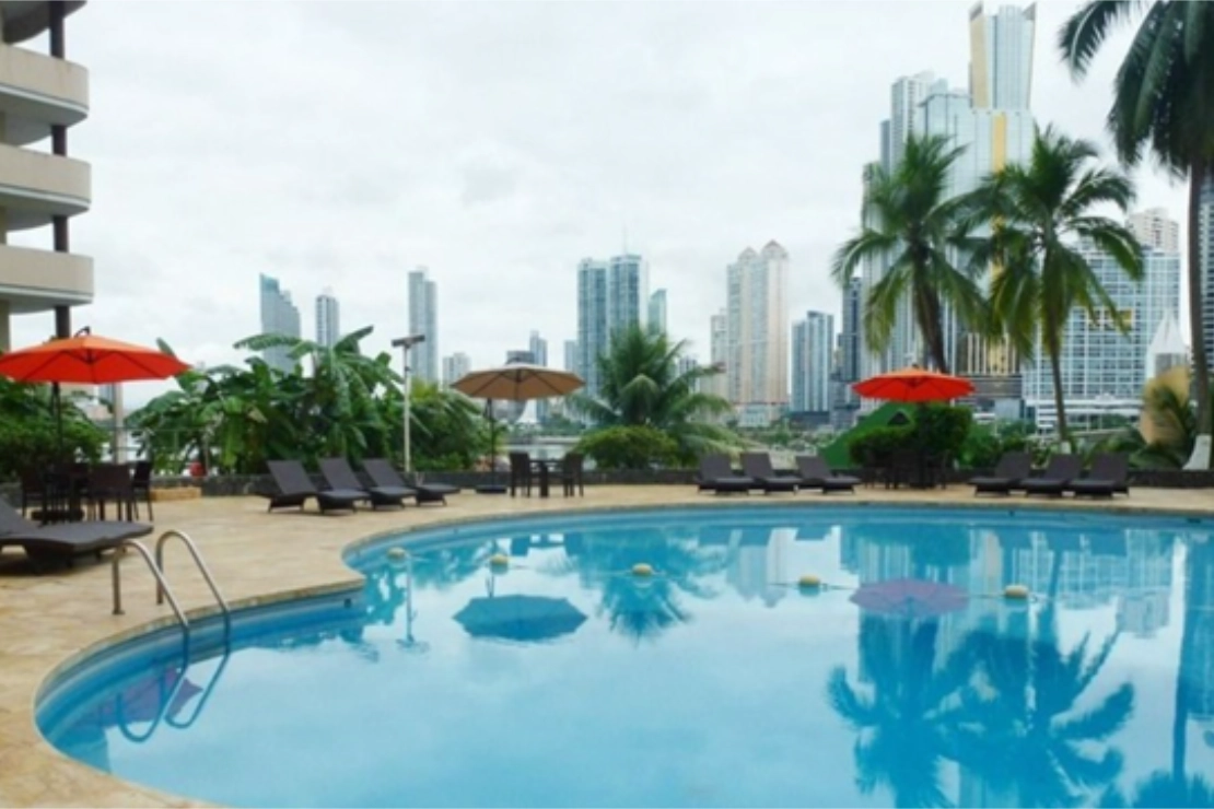 panama group trip outdoor pool hotel paitilla panama city 2